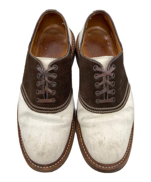 Tricker's（トリッカーズ）Tricker's (トリッカーズ) シューズ ホワイト×ブラウン サイズ:8.5の古着・服飾アイテム