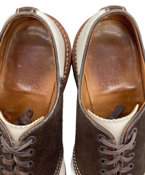 Tricker's（トリッカーズ）Tricker's (トリッカーズ) シューズ ホワイト×ブラウン サイズ:8.5の古着・服飾アイテム