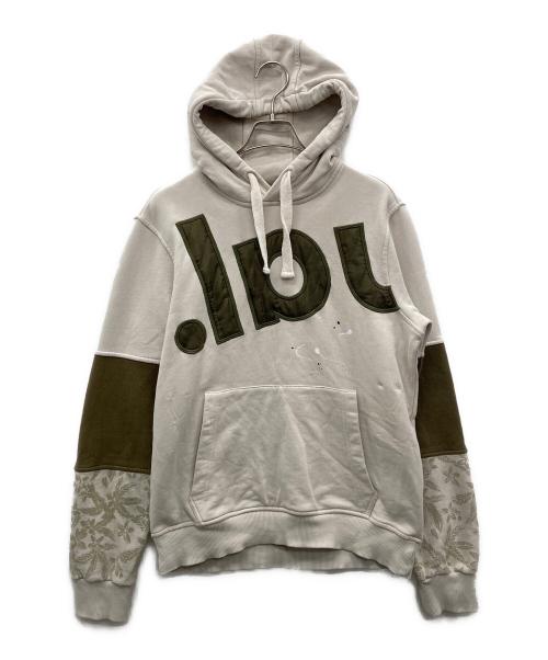 Desigual（デシグアル）Desigual (デシグアル) スウェットシャツ アイボリー×オリーブ サイズ:Sの古着・服飾アイテム