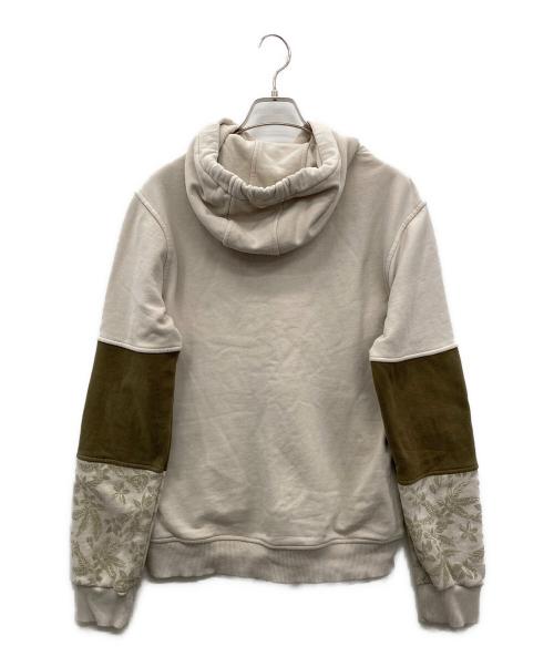 Desigual（デシグアル）Desigual (デシグアル) スウェットシャツ アイボリー×オリーブ サイズ:Sの古着・服飾アイテム