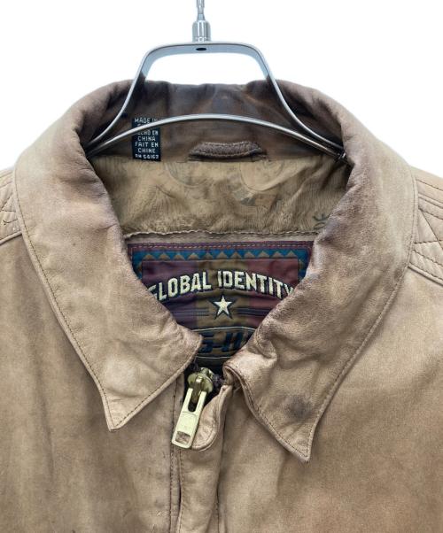 GLOBAL IDENTITY（グローバル アイデンティティ）GLOBAL IDENTITY (グローバル アイデンティティ) ジャケット ブラウン サイズ:Lの古着・服飾アイテム