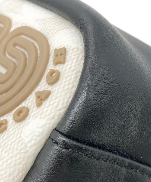 COACH（コーチ）COACH (コーチ) ミニ エッジ ベルト バッグ カラーブロック シグネチャー ホワイト×ブラックの古着・服飾アイテム