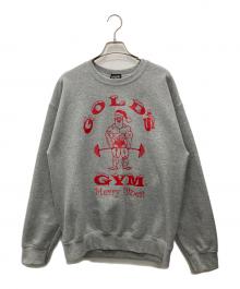 GOLDGYM（ゴールドジム）の古着「クルーネックスウェット」｜ライトグレー