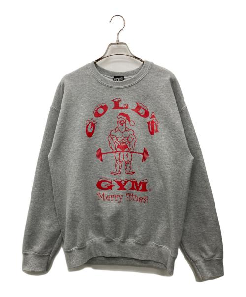 GOLDGYM（ゴールドジム）GOLDGYM (ゴールドジム) クルーネックスウェット ライトグレー サイズ:Mの古着・服飾アイテム