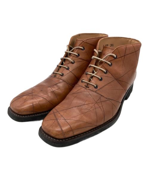 SCOTCH GRAIN（スコッチグレイン）SCOTCH GRAIN (スコッチグレイン) マトリックス・スパイダー ブーツ ブラウン サイズ:24.5の古着・服飾アイテム