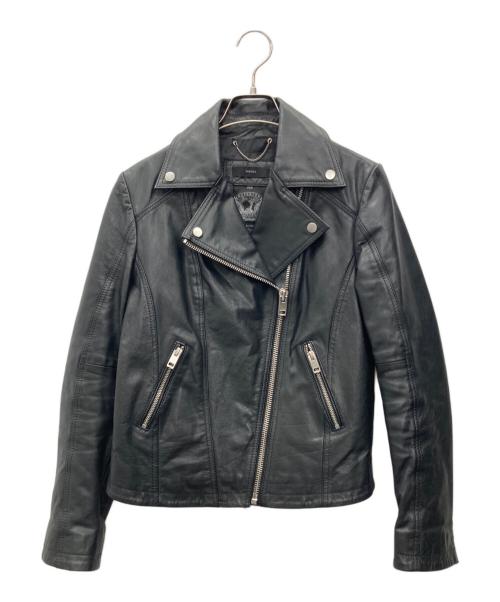 DIESEL（ディーゼル）DIESEL (ディーゼル) レザーライダースジャケット ブラック サイズ:XSの古着・服飾アイテム