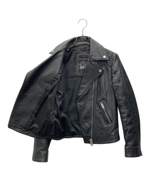 DIESEL（ディーゼル）DIESEL (ディーゼル) レザーライダースジャケット ブラック サイズ:XSの古着・服飾アイテム