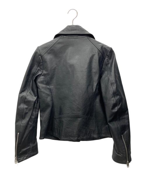 DIESEL（ディーゼル）DIESEL (ディーゼル) レザーライダースジャケット ブラック サイズ:XSの古着・服飾アイテム