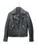 DIESEL（ディーゼル）の古着「レザーライダースジャケット」｜ブラック