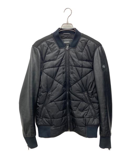 DIESEL（ディーゼル）DIESEL (ディーゼル) キルティングジャケット ブラック サイズ:Mの古着・服飾アイテム