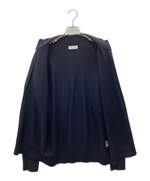 MACKINTOSH LONDON（マッキントッシュ ロンドン）MACKINTOSH LONDON (マッキントッシュ ロンドン) ハイゲージケーブルフルジップアップニット ネイビー サイズ:Ｌの古着・服飾アイテム