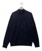 MACKINTOSH LONDONマッキントッシュ ロンドン）の古着「ハイゲージケーブルフルジップアップニット」｜ブラック