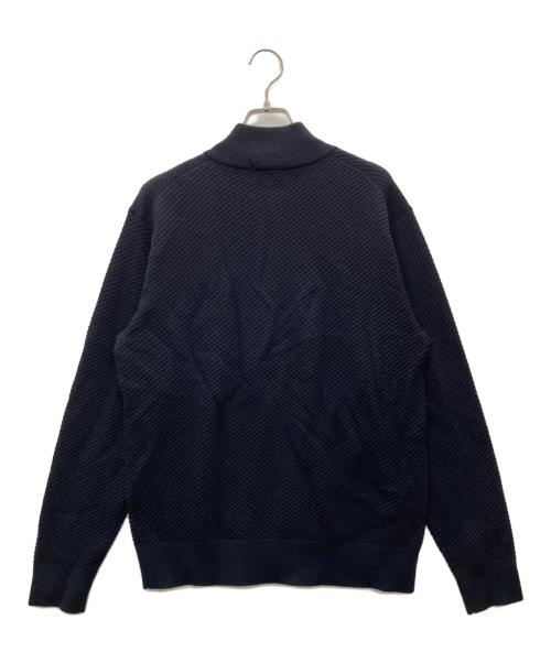 MACKINTOSH LONDON（マッキントッシュ ロンドン）MACKINTOSH LONDON (マッキントッシュ ロンドン) ハイゲージケーブルフルジップアップニット ブラック サイズ:Lの古着・服飾アイテム