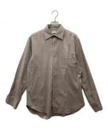 MACKINTOSH LONDON（マッキントッシュ ロンドン）の古着「小紋ペイズリープリントボタンダウンシャツ」｜ベージュ