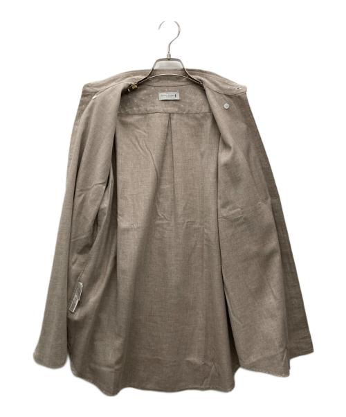 MACKINTOSH LONDON（マッキントッシュ ロンドン）MACKINTOSH LONDON (マッキントッシュ ロンドン) 小紋ペイズリープリントボタンダウンシャツ ベージュ サイズ:Ｌの古着・服飾アイテム
