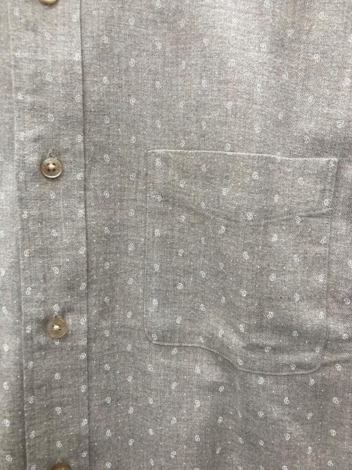 MACKINTOSH LONDON（マッキントッシュ ロンドン）MACKINTOSH LONDON (マッキントッシュ ロンドン) 小紋ペイズリープリントボタンダウンシャツ ベージュ サイズ:Ｌの古着・服飾アイテム