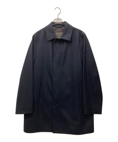 MACKINTOSH LONDON（マッキントッシュ ロンドン）MACKINTOSH LONDON (マッキントッシュ ロンドン) ウールメルトンステンカラーコート ブラック サイズ:40の古着・服飾アイテム