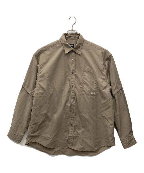 THE NORTH FACE（ザ ノース フェイス）THE NORTH FACE (ザ ノース フェイス) ロングスリーブエンライドシャツ カーキ サイズ:L 未使用品の古着・服飾アイテム