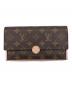LOUIS VUITTON（ルイ ヴィトン）の古着「ポルトフォイユ フロール」｜ピンク