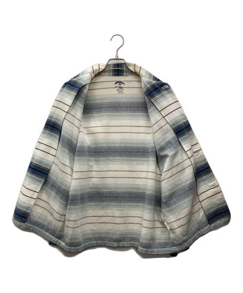 AndFamily（アンドファミリー）AndFamily (アンドファミリー) シャツジャケット ブリー×ボーダー サイズ:Mの古着・服飾アイテム
