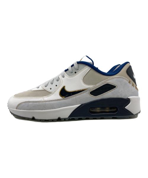 NIKE（ナイキ）NIKE (ナイキ) AIR MAX 90 GOLF NRG ホワイト×ブルー サイズ:26.5 未使用品の古着・服飾アイテム