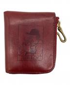 BEERBELLYビアベリー）の古着「SMALL ROUND WALLET」｜ボルドー
