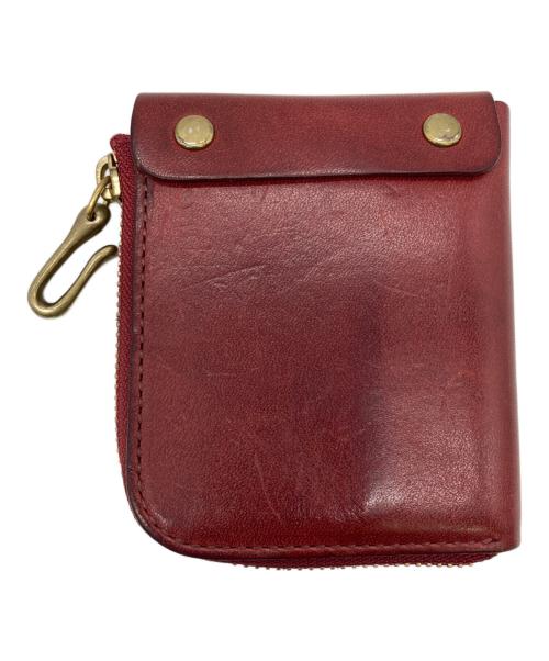 BEERBELLY（ビアベリー）BEERBELLY (ビアベリー) SMALL ROUND WALLET ボルドーの古着・服飾アイテム
