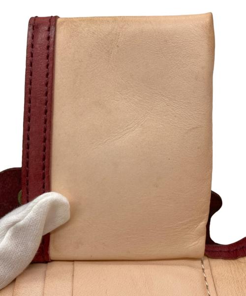 BEERBELLY（ビアベリー）BEERBELLY (ビアベリー) SMALL ROUND WALLET ボルドーの古着・服飾アイテム