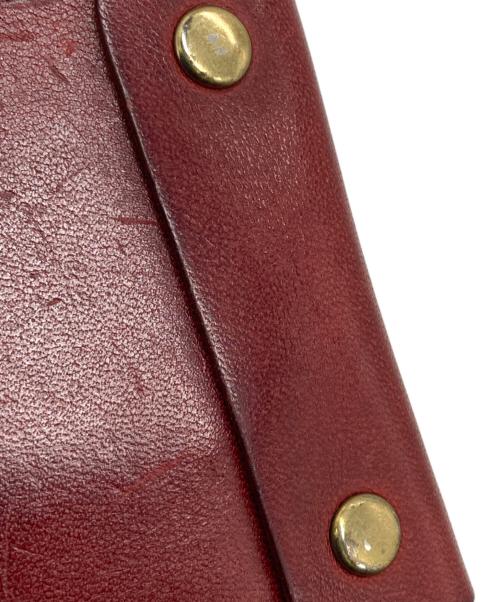 BEERBELLY（ビアベリー）BEERBELLY (ビアベリー) SMALL ROUND WALLET ボルドーの古着・服飾アイテム