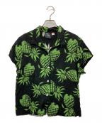 KONA BAY HAWAIIコナベイハワイ）の古着「アロハシャツ」｜ブラック×グリーン