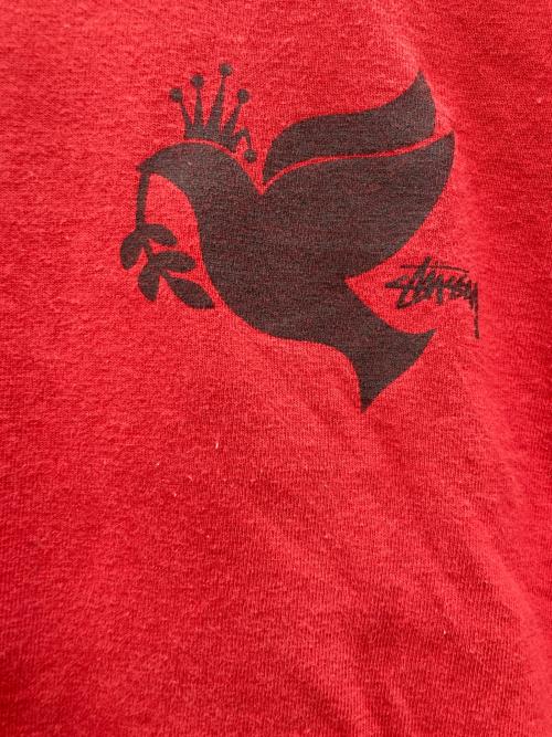 stussy（ステューシー）stussy (ステューシー) Tシャツ レッド サイズ:Ｍの古着・服飾アイテム