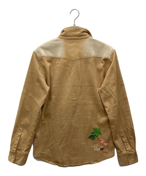 RAFU（ラフ）Rafu (ラフ) ウエスタンシャツ ベージュ サイズ:XLの古着・服飾アイテム