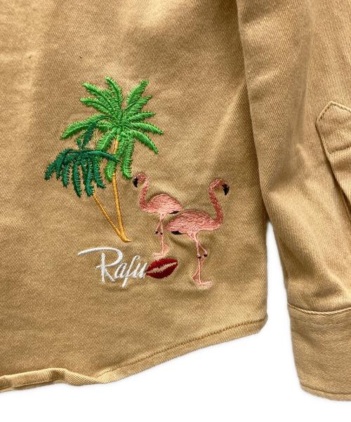 RAFU（ラフ）Rafu (ラフ) ウエスタンシャツ ベージュ サイズ:XLの古着・服飾アイテム