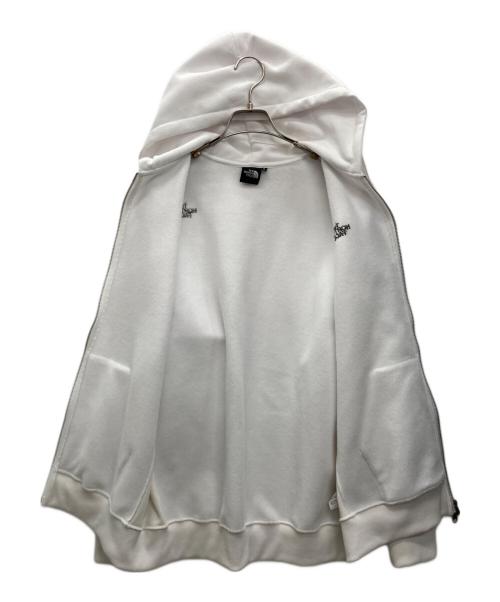 THE NORTH FACE（ザ ノース フェイス）THE NORTH FACE (ザ ノース フェイス) スクエアロゴフルジップ ホワイト サイズ:Lの古着・服飾アイテム