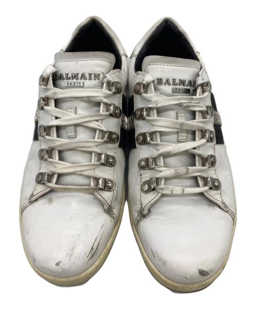 BALMAIN（バルマン）BALMAIN (バルマン) ローカットスニーカー ホワイト サイズ:23.5の古着・服飾アイテム