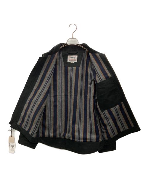 HOUSTON（ヒューストン）HOUSTON (ヒューストン) ダックジップワークジャケット ブラック サイズ:38 未使用品の古着・服飾アイテム