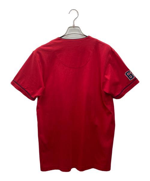 POLO RALPH LAUREN（ポロ・ラルフローレン）POLO RALPH LAUREN (ポロ・ラルフローレン) ノーカラーシャツ レッド サイズ:Ｍの古着・服飾アイテム