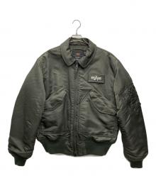 ALPHA INDUSTRIES（アルファインダストリーズ）の古着「フライトジャケット」｜オリーブ