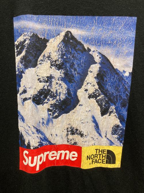 THE NORTH FACE（ザ ノース フェイス）THE NORTH FACE (ザ ノース フェイス) Supreme (シュプリーム) Tシャツ ブラック サイズ:Lの古着・服飾アイテム