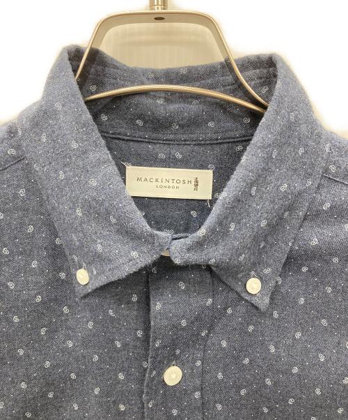 MACKINTOSH LONDON（マッキントッシュ ロンドン）MACKINTOSH LONDON (マッキントッシュ ロンドン) ボタンダウンシャツ ネイビー サイズ:Lの古着・服飾アイテム