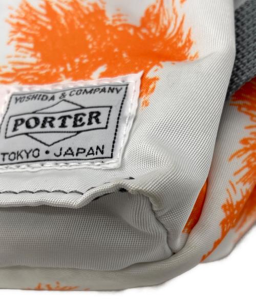 PORTER（ポーター）PORTER (ポーター) ショルダーバッグ ホワイト×オレンジの古着・服飾アイテム