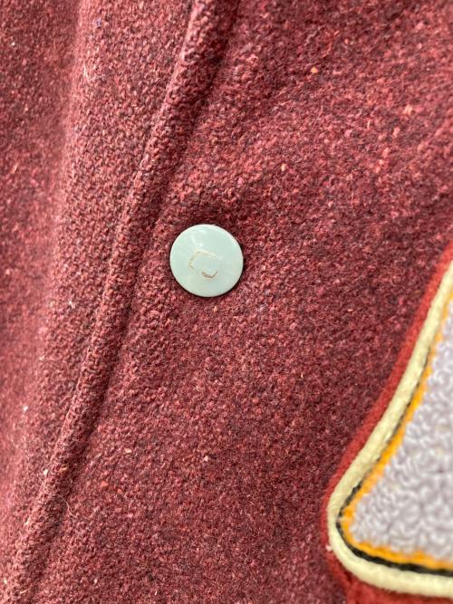 -（-）- (-) スカジャン レッド サイズ:42の古着・服飾アイテム