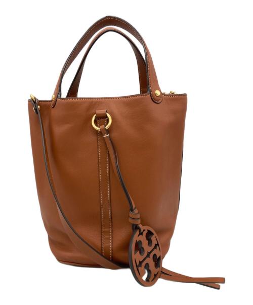TORY BURCH（トリーバーチ）TORY BURCH (トリーバーチ) ミラーバケットバック ブラウンの古着・服飾アイテム