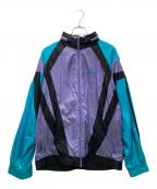 adidasアディダス）の古着「トラックジャケット」｜パープル×エメラルドグリーン