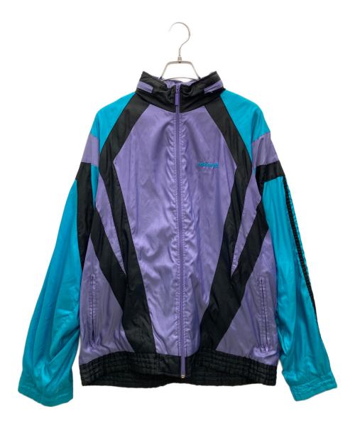 adidas（アディダス）adidas (アディダス) トラックジャケット パープル×エメラルドグリーン サイズ:D7/F186の古着・服飾アイテム