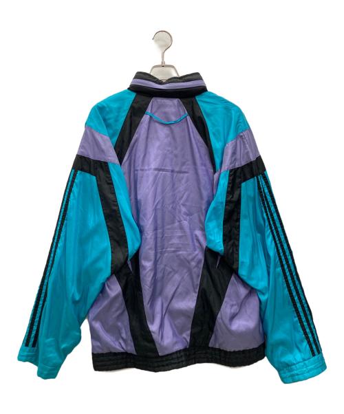 adidas（アディダス）adidas (アディダス) トラックジャケット パープル×エメラルドグリーン サイズ:D7/F186の古着・服飾アイテム