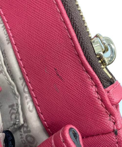 MICHAEL KORS（マイケル・コース）MICHAEL KORS (マイケル・コース) 2WAYショルダーバッグ ブラウン×ピンクの古着・服飾アイテム