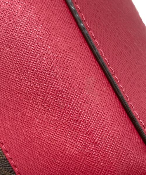 MICHAEL KORS（マイケル・コース）MICHAEL KORS (マイケル・コース) 2WAYショルダーバッグ ブラウン×ピンクの古着・服飾アイテム