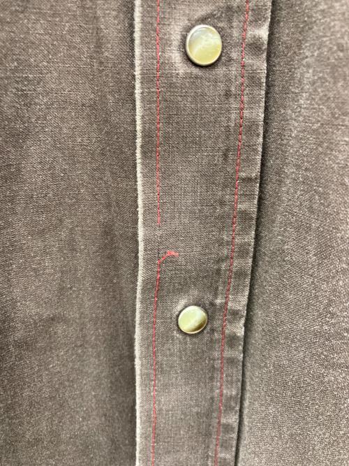 roper（ローパー）Roper (ローパー) ウエスタンシャツ レッド×ブラウン サイズ:3XLTの古着・服飾アイテム