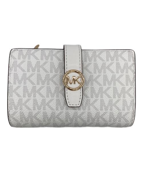 MICHAEL KORS（マイケルコース）MICHAEL KORS (マイケル・コース) 2つ折り財布 ホワイトの古着・服飾アイテム